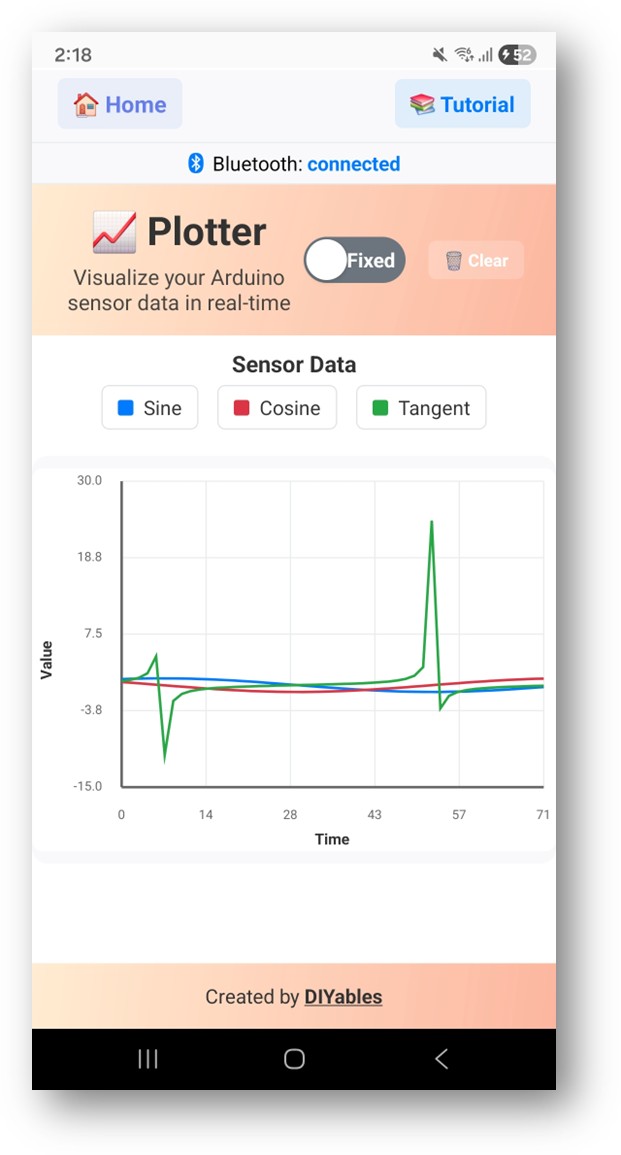 DIYables Bluetooth STEM Education app screenshot 3