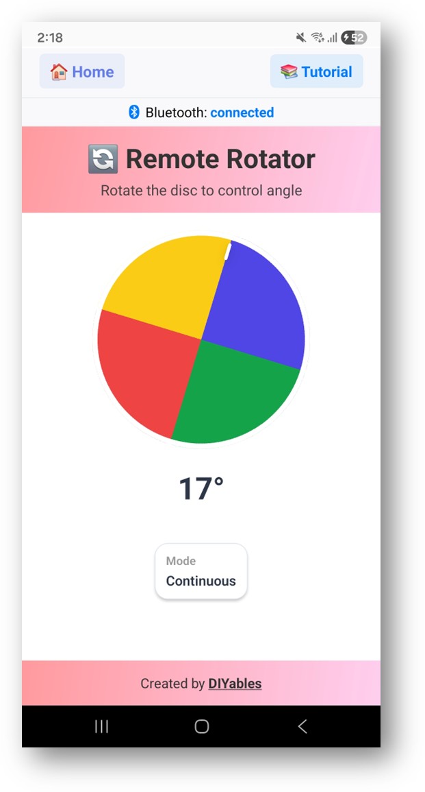 DIYables Bluetooth STEM Education app screenshot 4