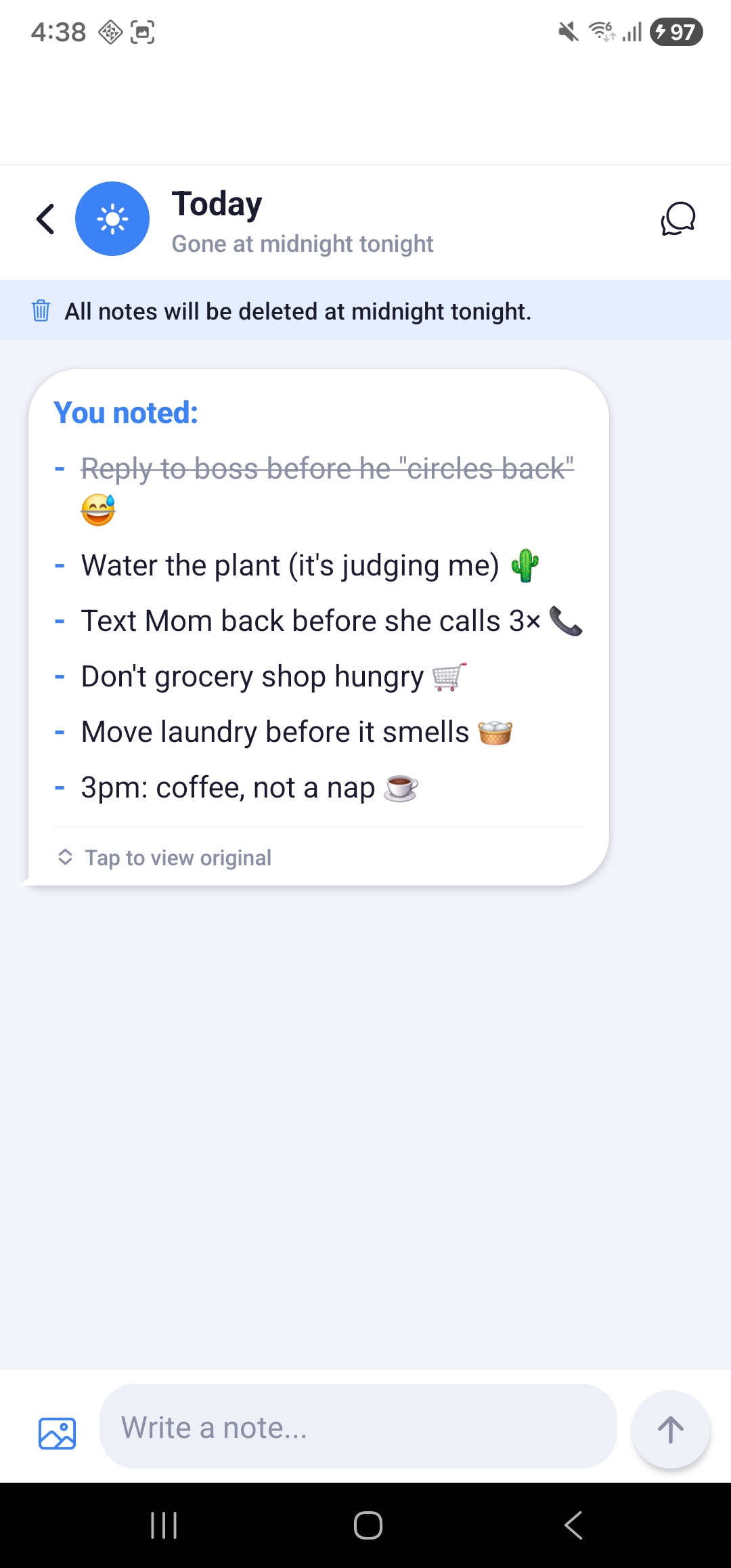 Bubble Note Productivity app screenshot 2