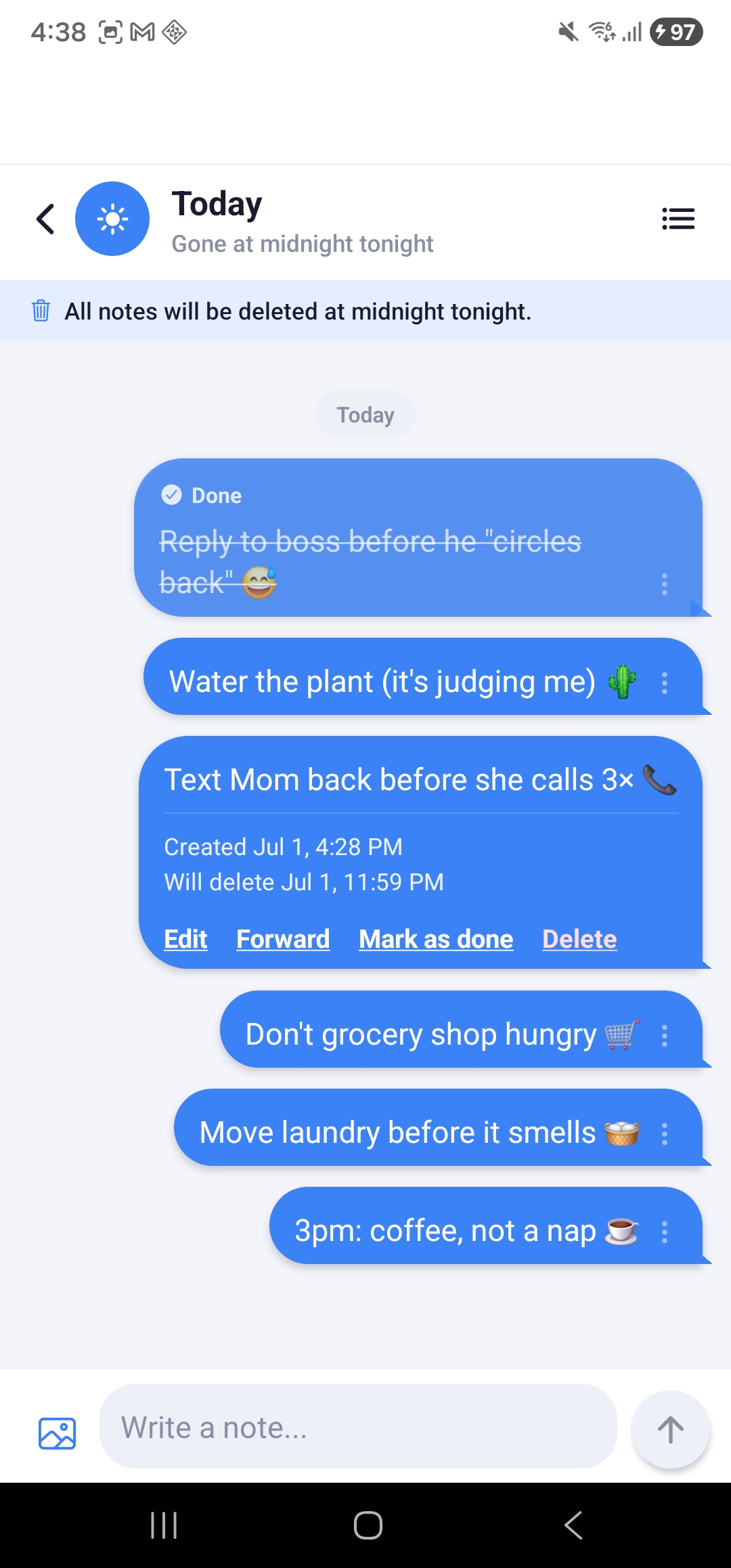 Bubble Note Productivity app screenshot 4
