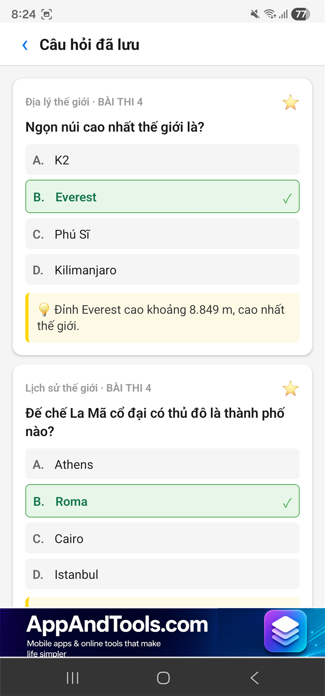 Con Đường Tri Thức Education app screenshot 2