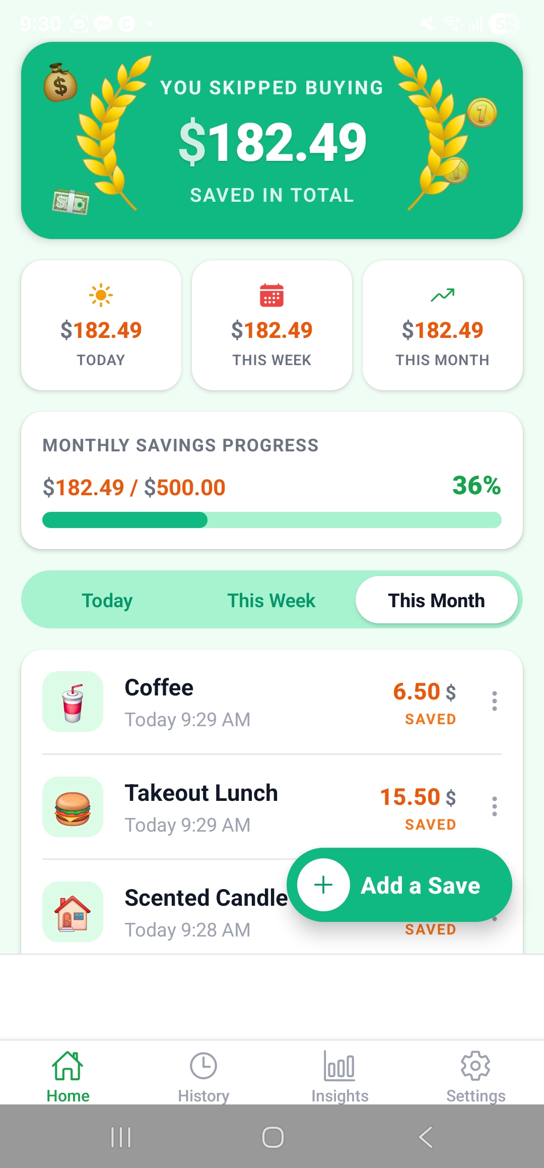 Didn't Buy Finance app screenshot 1