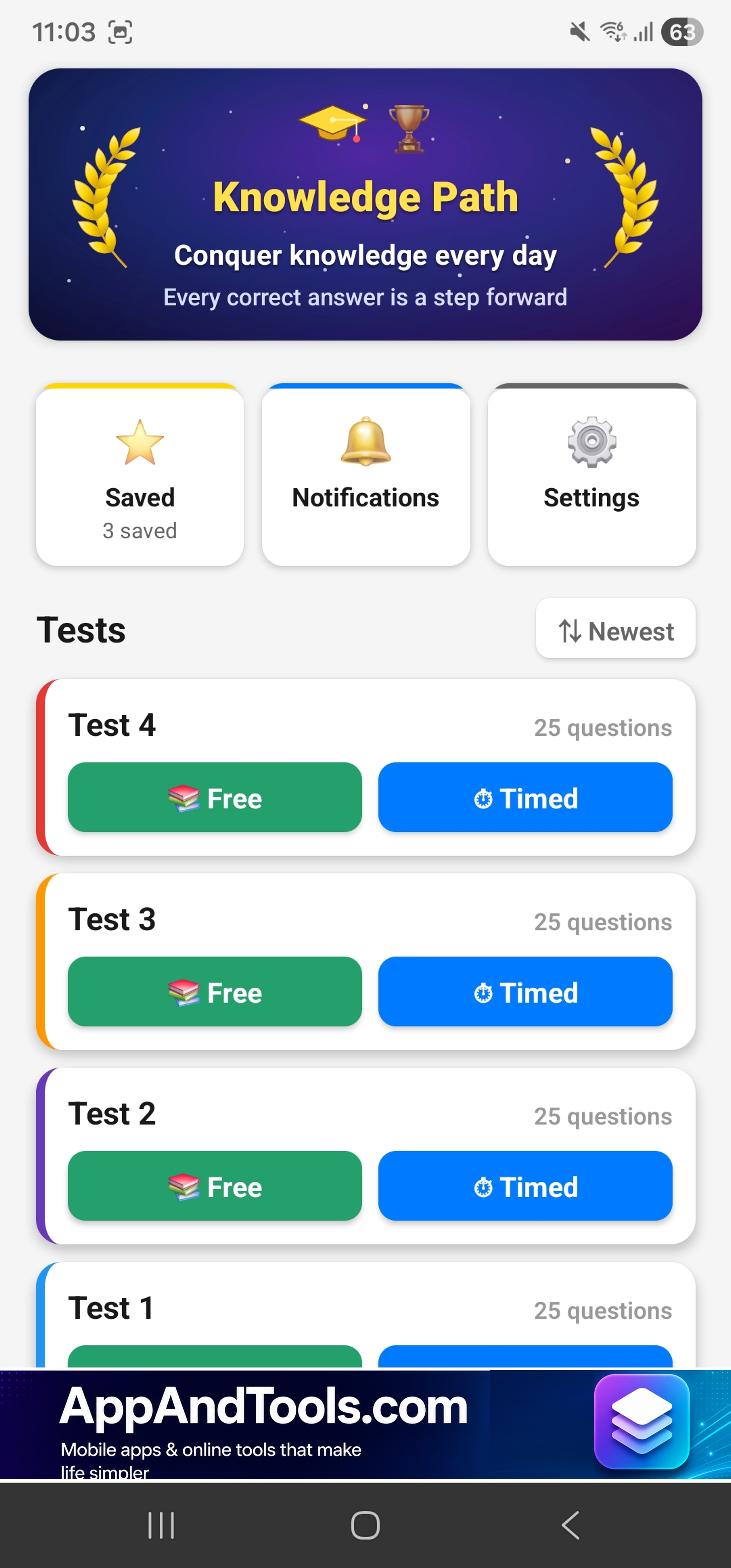 Knowledge Path Education app screenshot 1