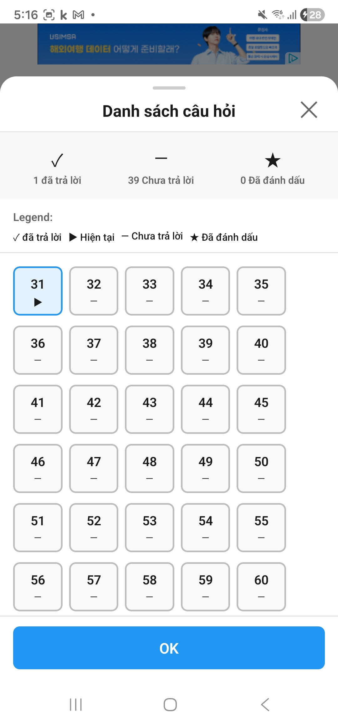 Luyện Thi TOPIK Education app screenshot 5