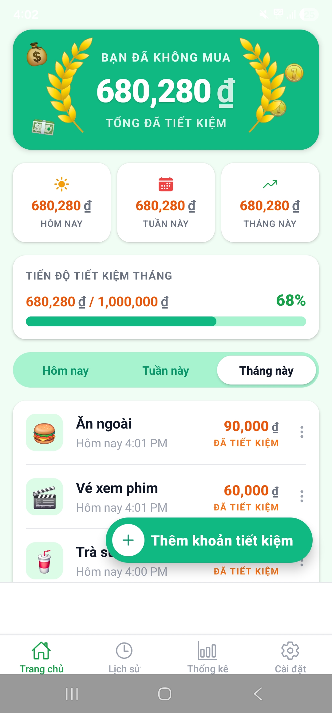 Tôi Không Mua Finance app screenshot 1