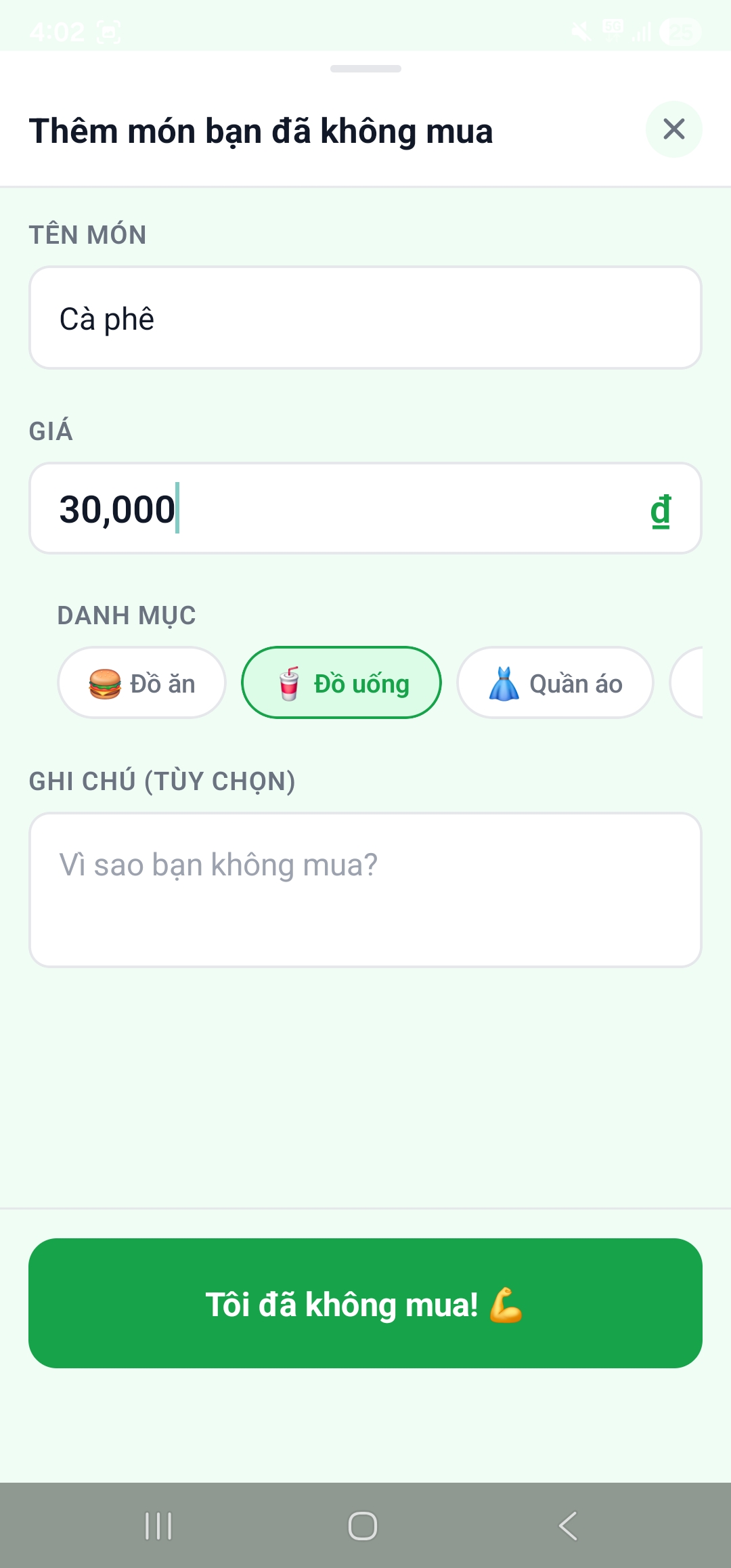 Tôi Không Mua Finance app screenshot 2